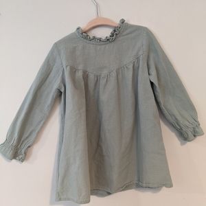 Girls long sleeve cotton dress